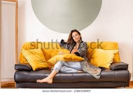 Poplar The suede sofa